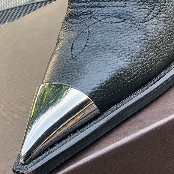 Iconic Jeffrey Campbell Hawthorne Rocker Chain Boots 7 - Picture 3 of 9